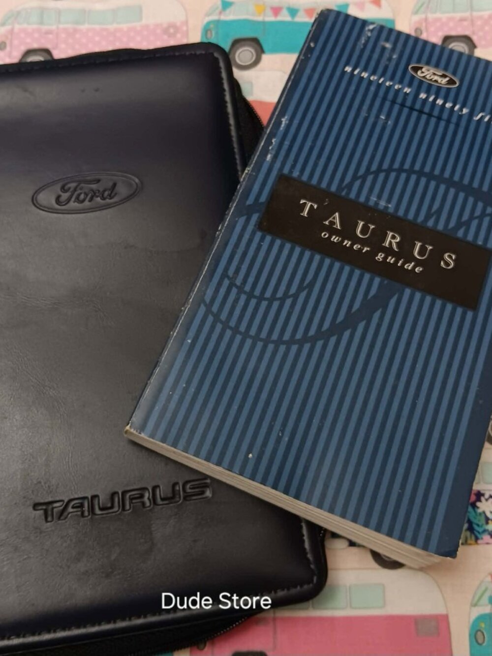 Vintage 1995 Ford Taurus Owner's Guide & Vinyl Cover - Zipper Closure